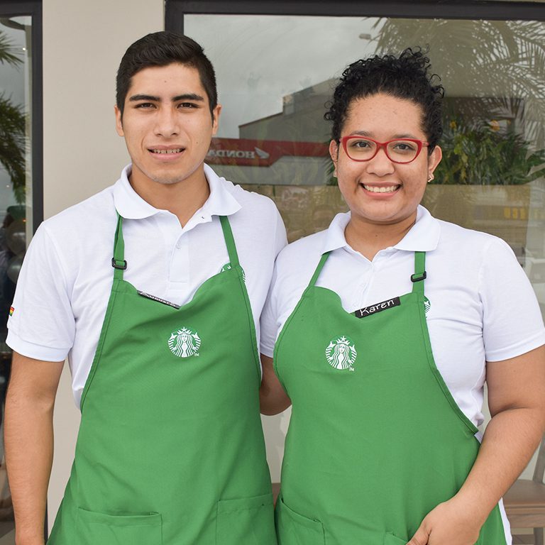 Augusto Lanza y Karen Do Nascimiento