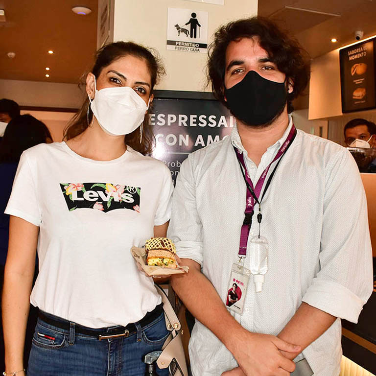 Hilde Viscarra y Rafael Moreno