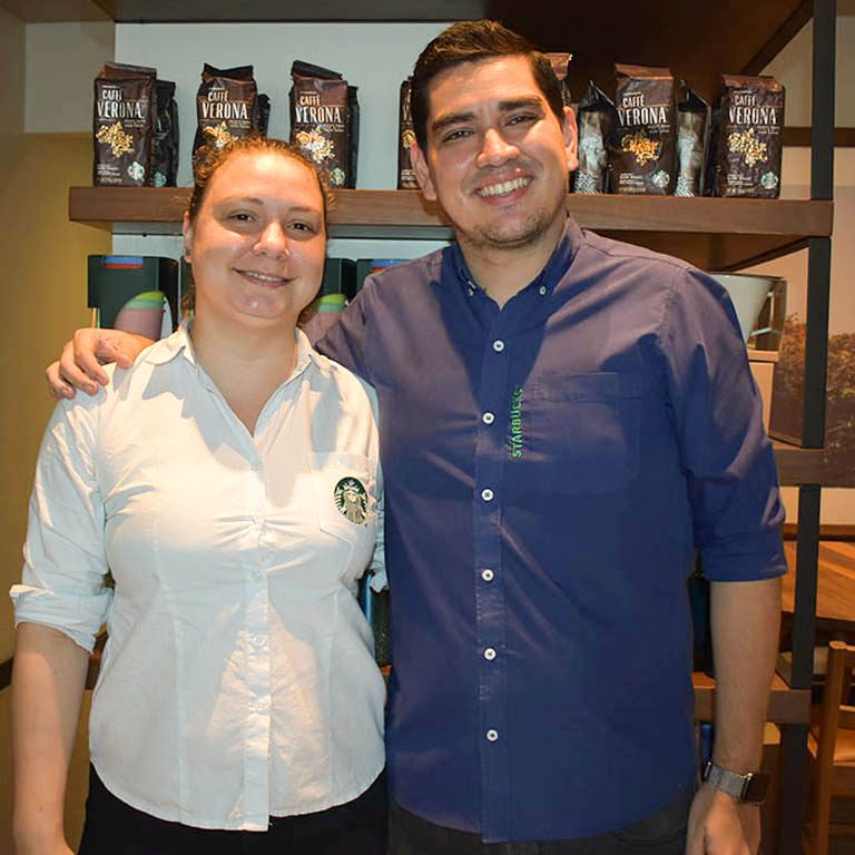 Luciana Middagh y Sebastián Vega