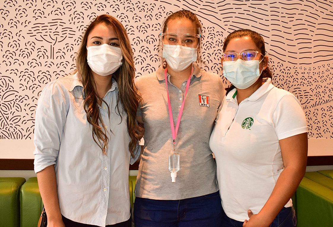 Yobanna Quiroga, Giovanna Castillo y Anahí Soruco