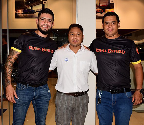 Pedro Salas, Kenny Gutierrez y Marco Vaca