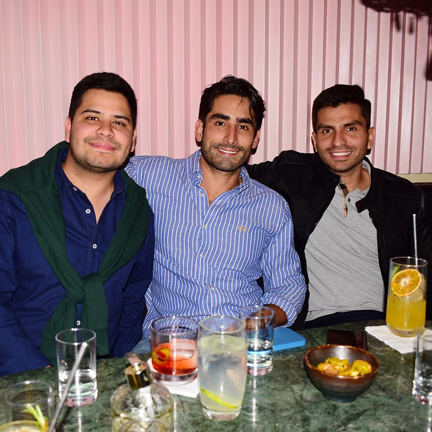 Sebastian Lopez, Jhalmar Cortez y Sebastian Franco