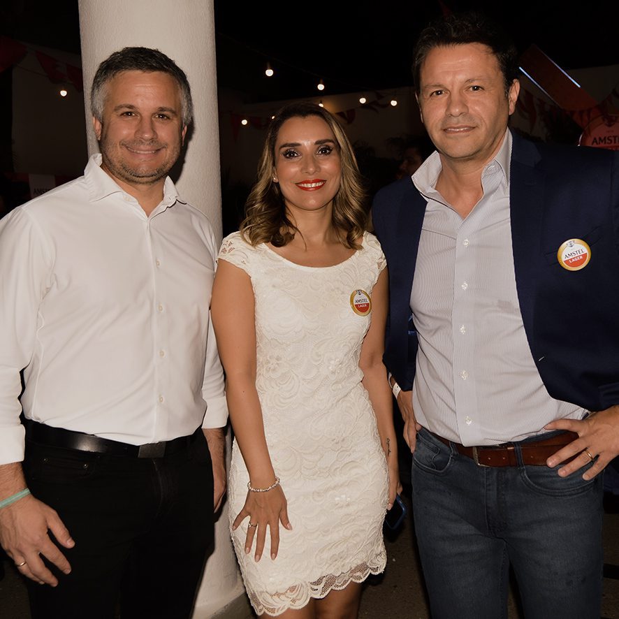Daniel Pegoraro, Mariana Rioja y Albert Masri