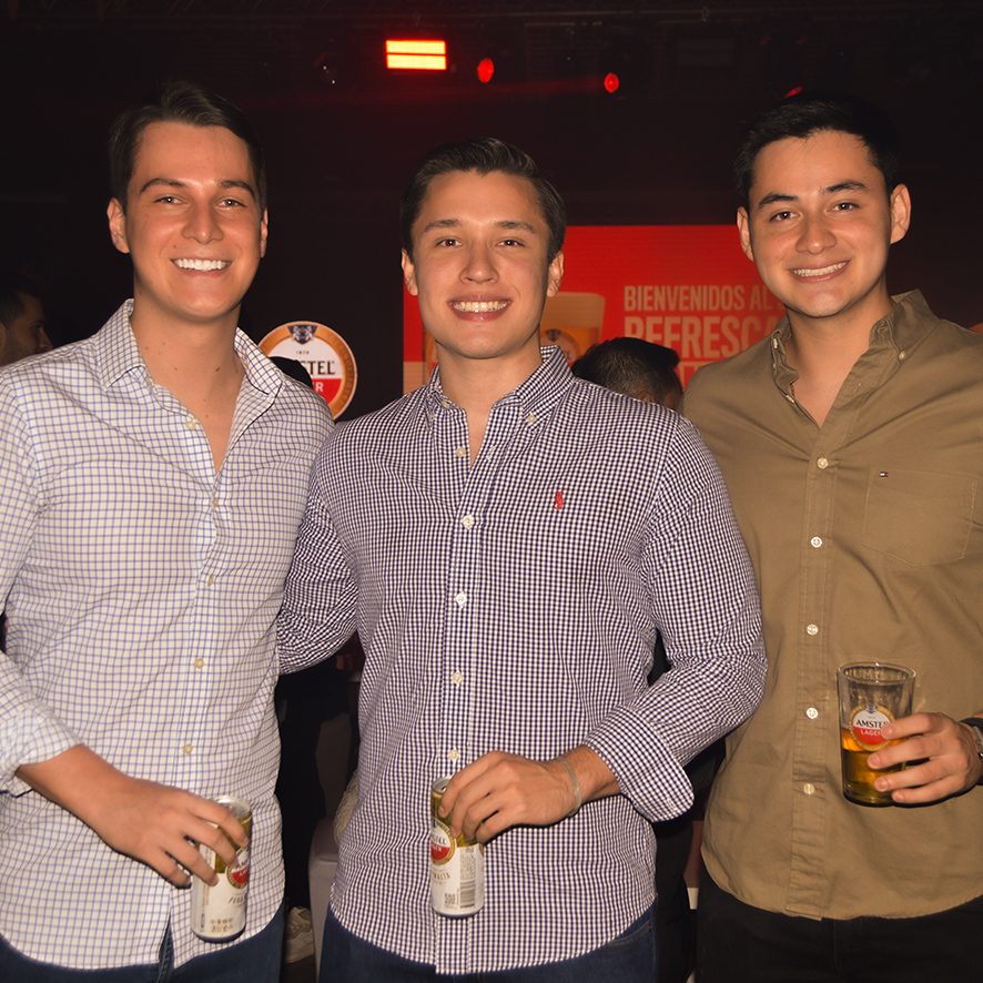 Sebastian Arano, Lucas Gomez y Rodrigo Franco