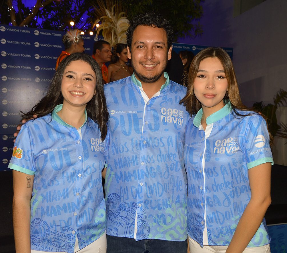Fabiana Chavez, Kevin Veizaga y Andrea Chavez