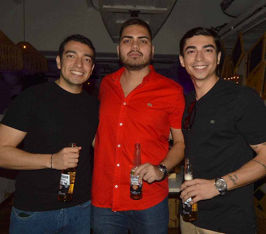 Julio Garvizu, Carlos Cortez y Daniel Balcazar