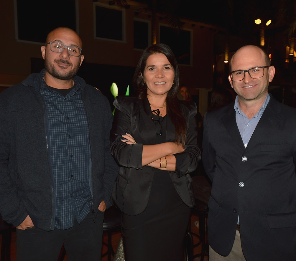 Bruno Carvalho, Cassia Teixeira y Marciano Scapinelo