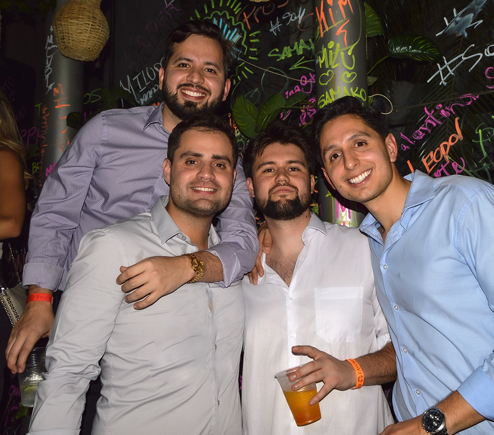 Camilo Lozano, Leonardo Vasquez, Ruben Padilla y Rodrigo Lopez