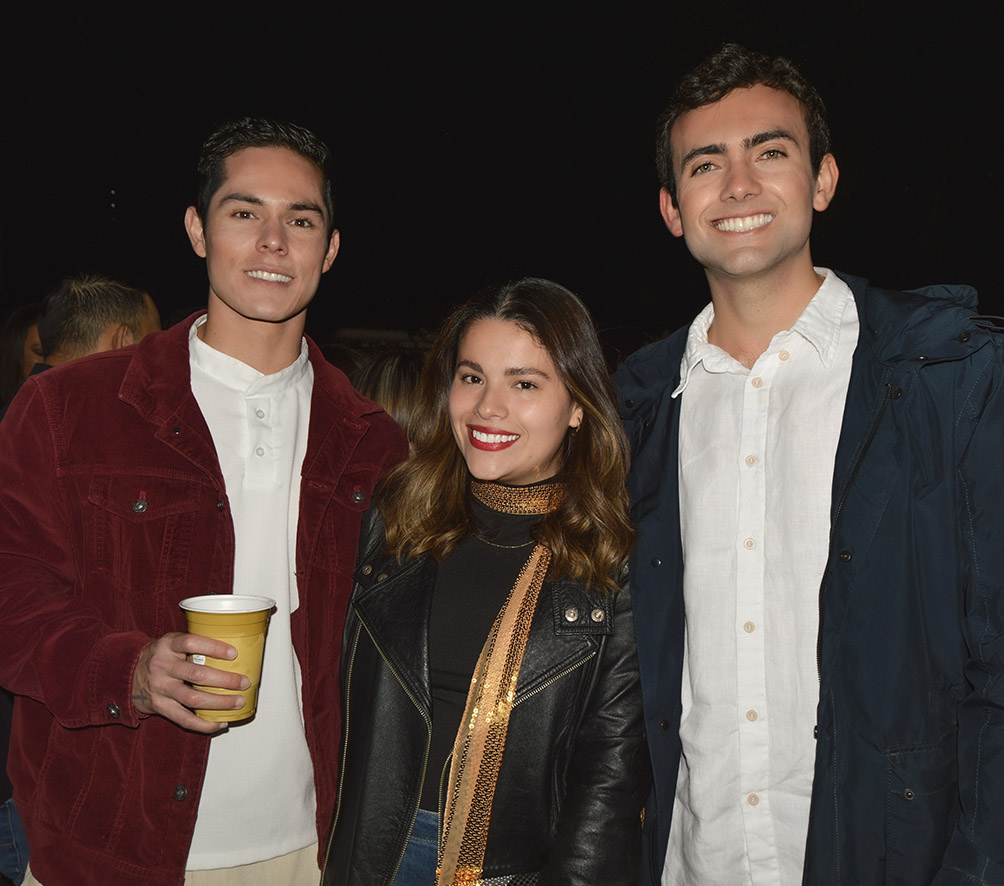 Diego Menacho, Romina Irahola y Christian Andrews