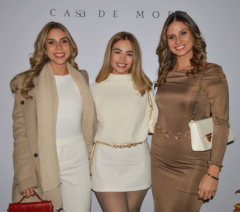 Flavia Ortiz, Viera Morales y Andrea Ortiz