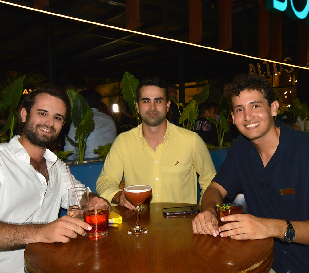 Bruno Senillosa, Eduardo Lozano y Leonardo Acosta