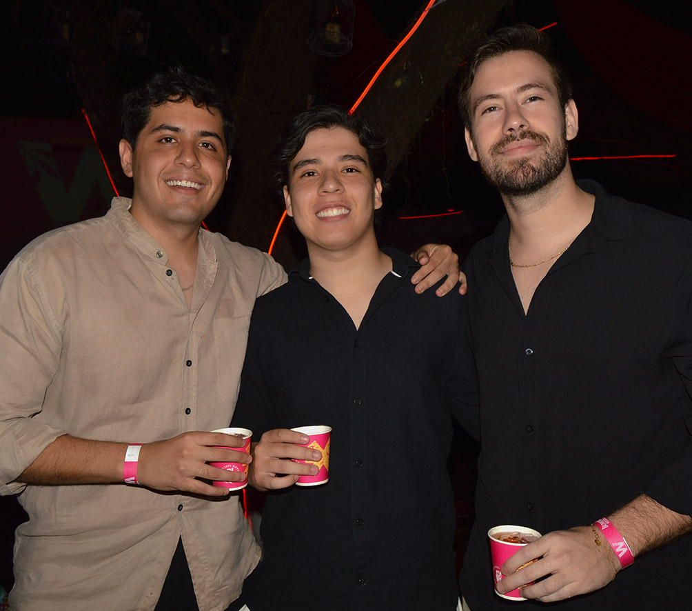 Joaquin Hurtado, Alejandro Vargas y David Añez