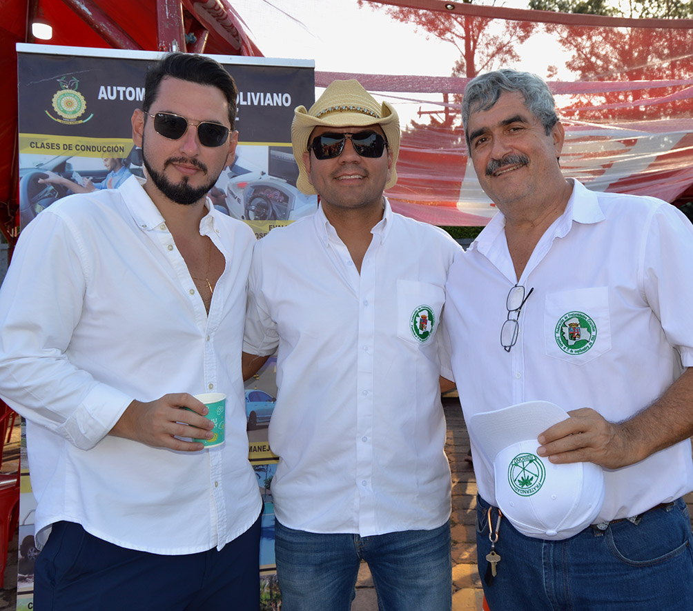 Tommy Wende, David Soruco y Jorge Castedo