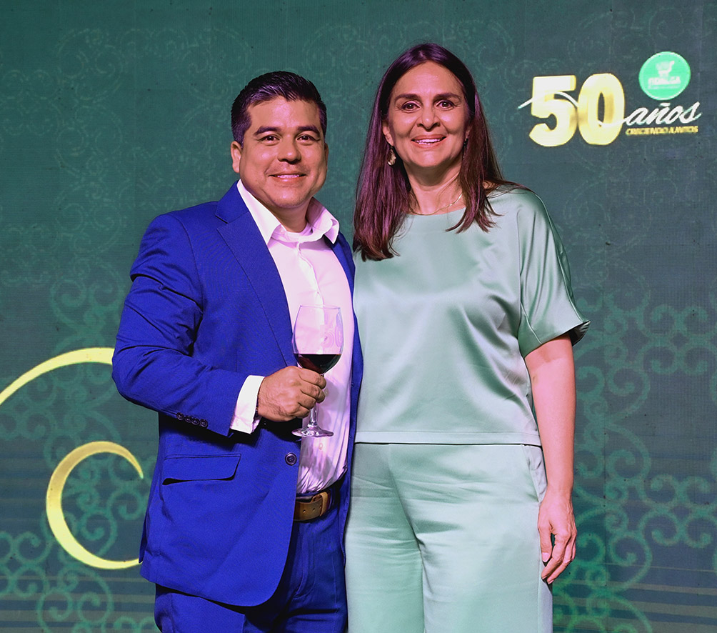 Marco Justiniano y Rosario Schamisseddine