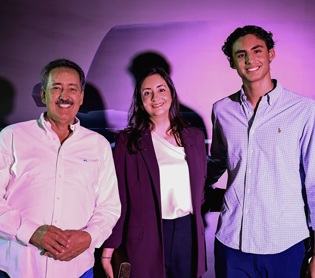 Walter Roda, Agnes Roda y Leonardo Suárez Roda