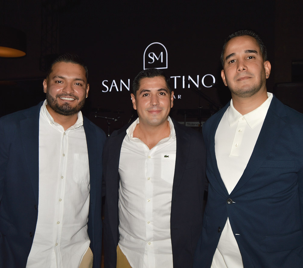 Victor Vaca, Alejandro Telchi y Santiago Prado