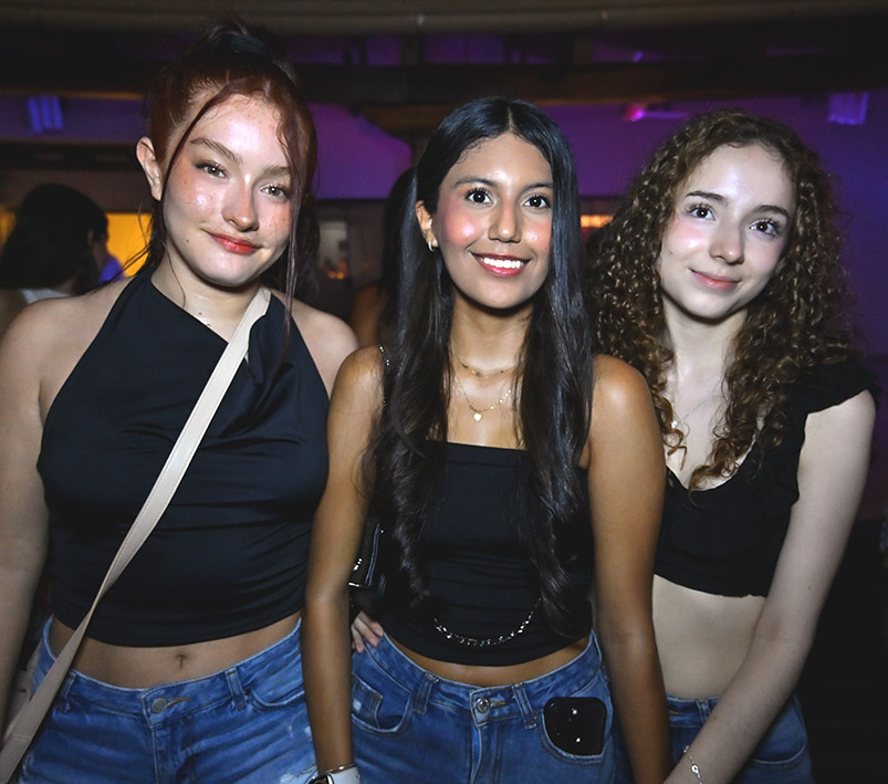 Sarah Boland, Lucia Añez y Leticia Fernández