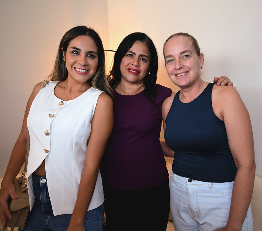 Nadira Eid, Cinthya La Fuente y María Lidia Marcos