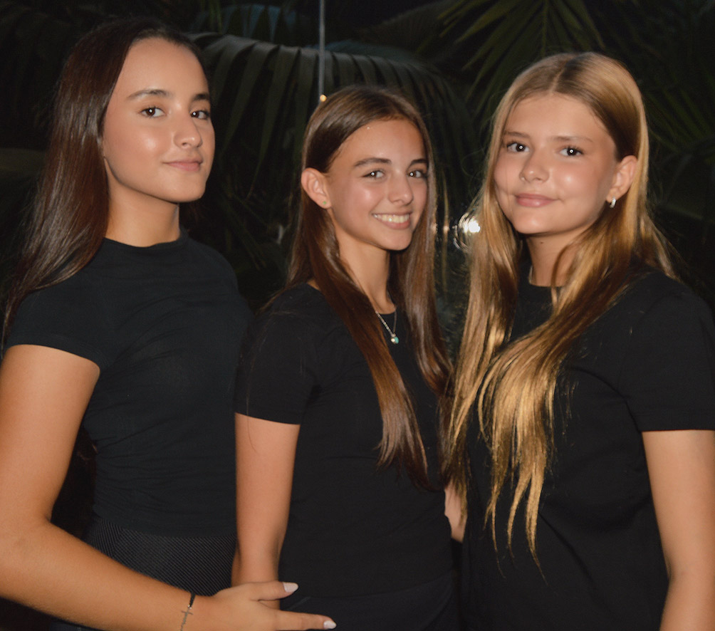 Benedetta Giannini, Nicole Suarez y Valentina Oconnor