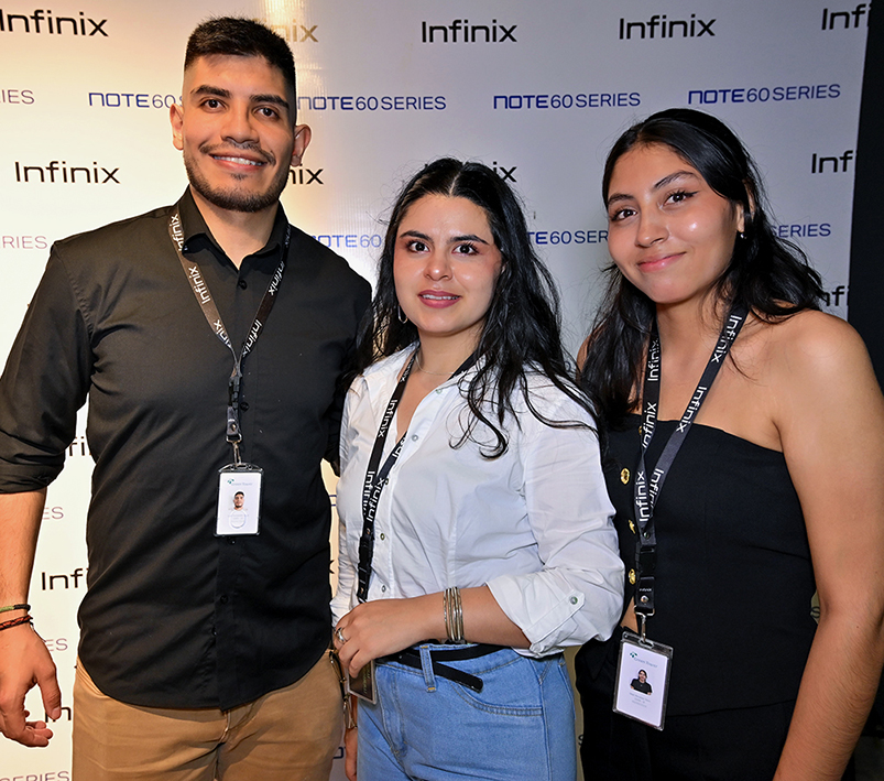 Lucho Cruz, Mariana Morales y Mel Perales