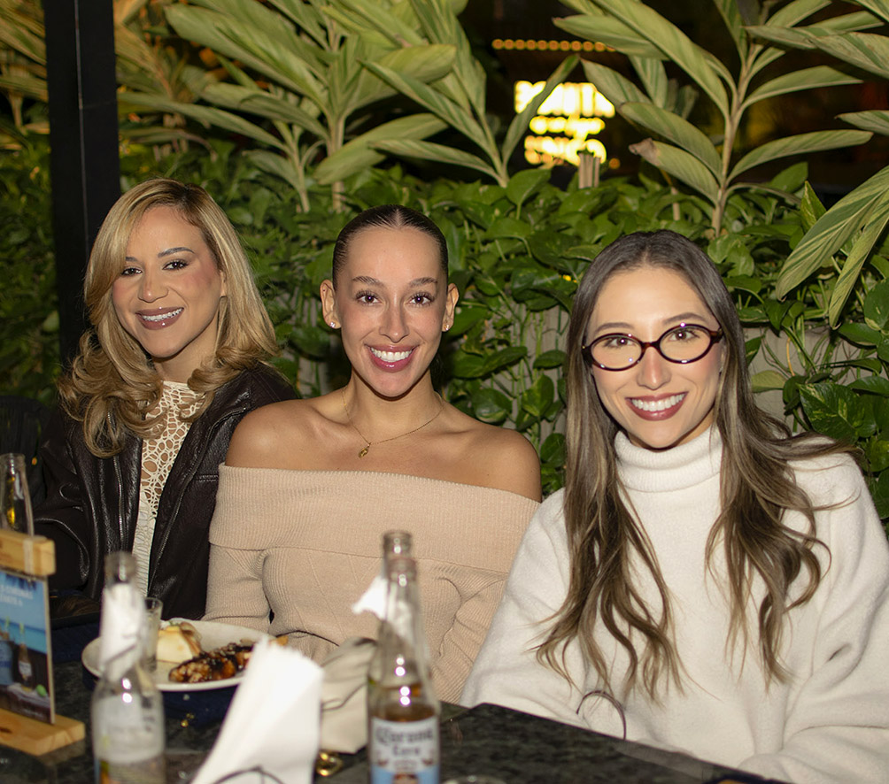 Angelina Amancio, Natalia Melgar y Lucina Vaca
