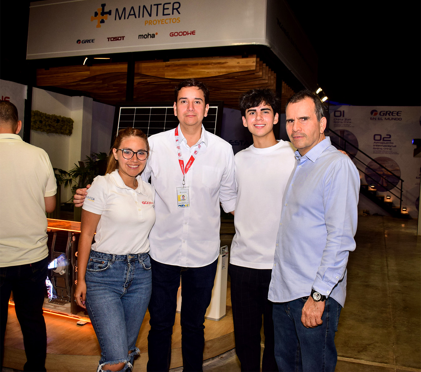 Bianca Monje, Jorge Ortiz, Leonardo Urey y Javier Urey