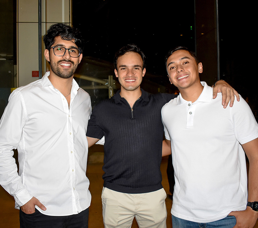 Cristian Ayllon, Francisco Zenteno y Juan Pablo Teran